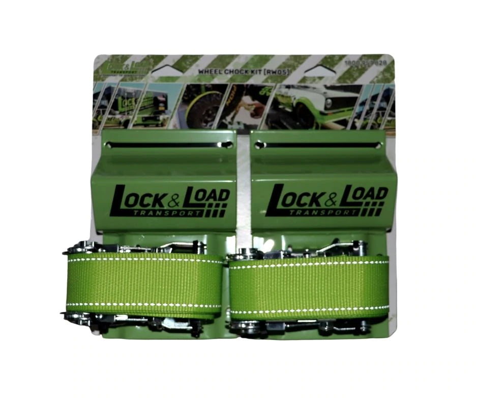 Lock And Load Wheel Chock Kit With 1.8m Straps- RW05